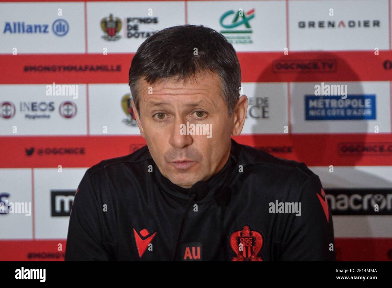 Adrian Ursea Ogc Nice S Press Conference Preceding The Stade Brestois Ogc Nice Meeting 18th Day Of