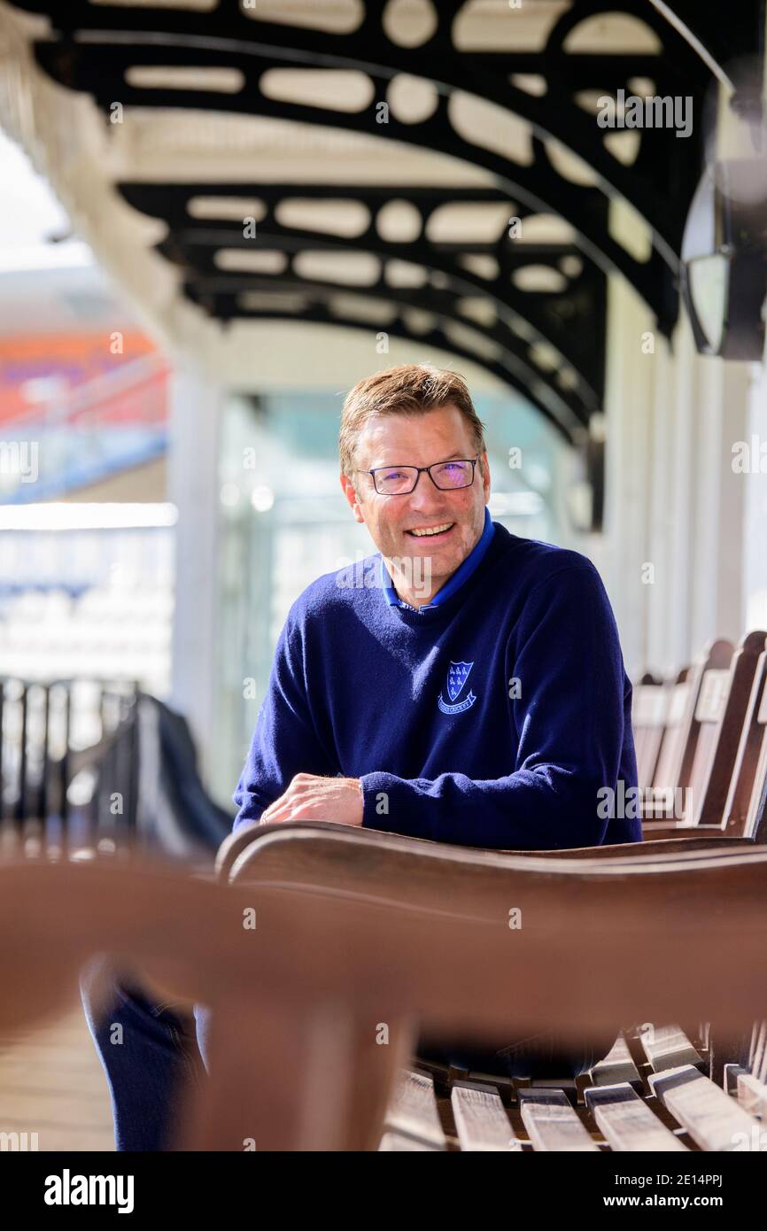 Rob Andrew CEO of Sussex County Cricket Club. Pictured at the Hove ground September 2020. Stock Photo