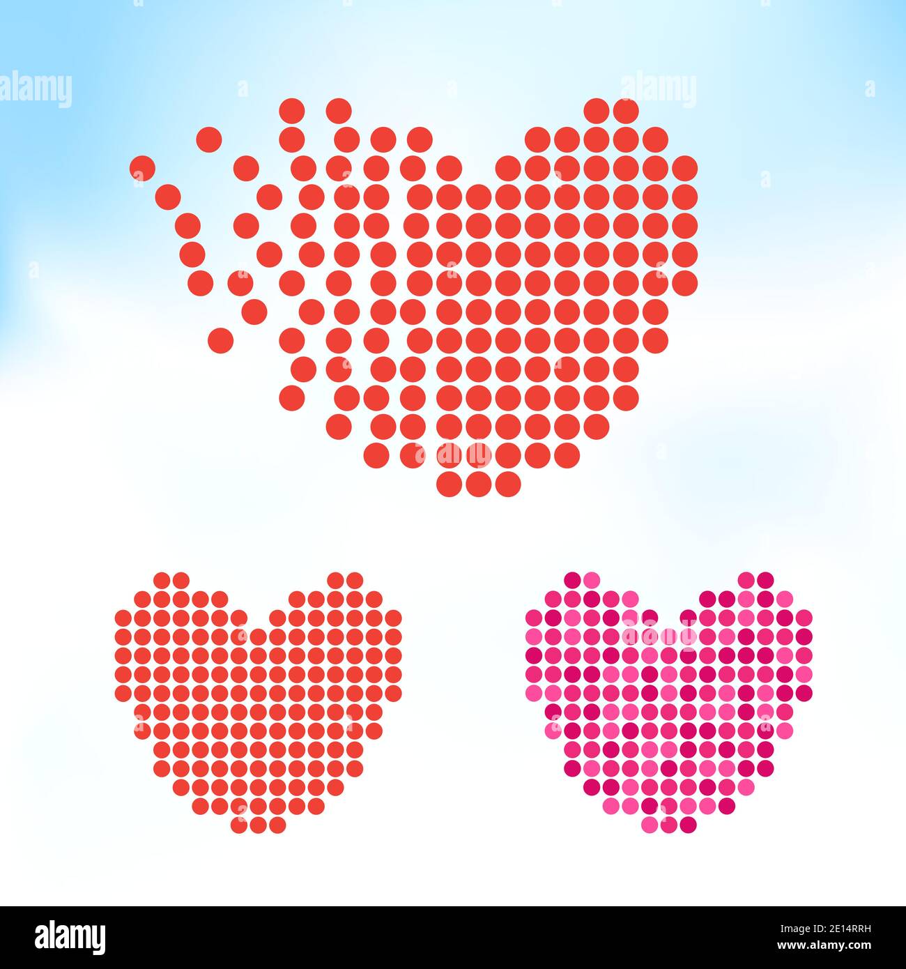 Vector pixel art heart shape hi-res stock photography and images - Alamy