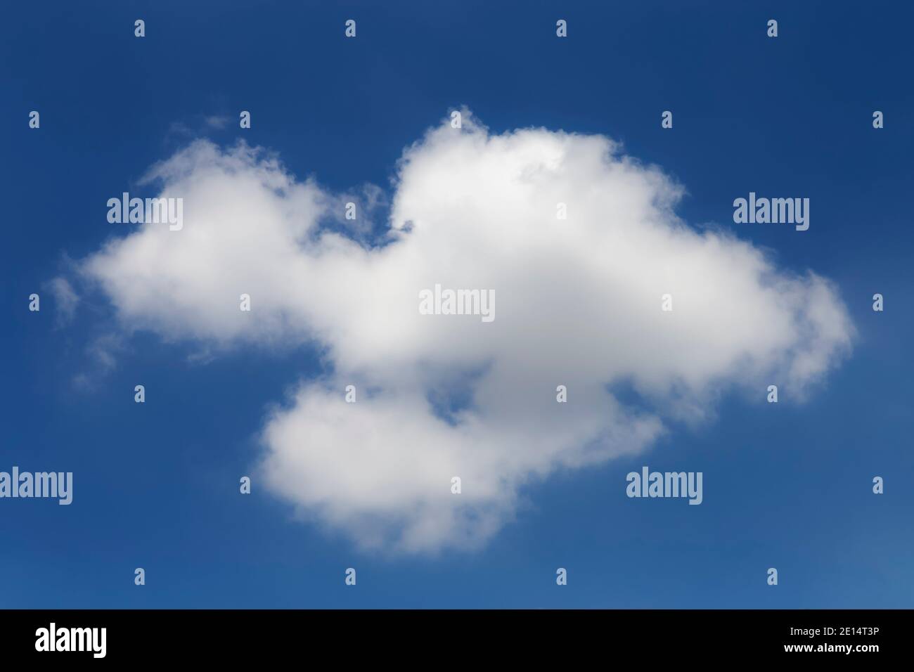 beautiful shape nature white cloud in clear blue sky, nature and background concept. Stock Photo