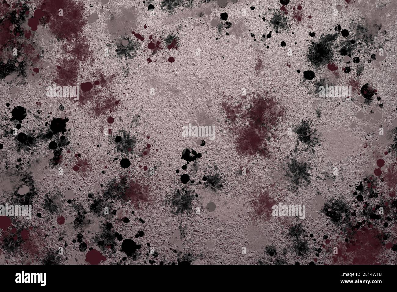 floor covering with dirt spots. Fitted carpet with blood stains. Traces