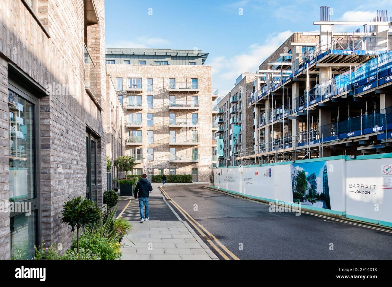 Academy House, Thunderer Street.New modern apartment block of flats on