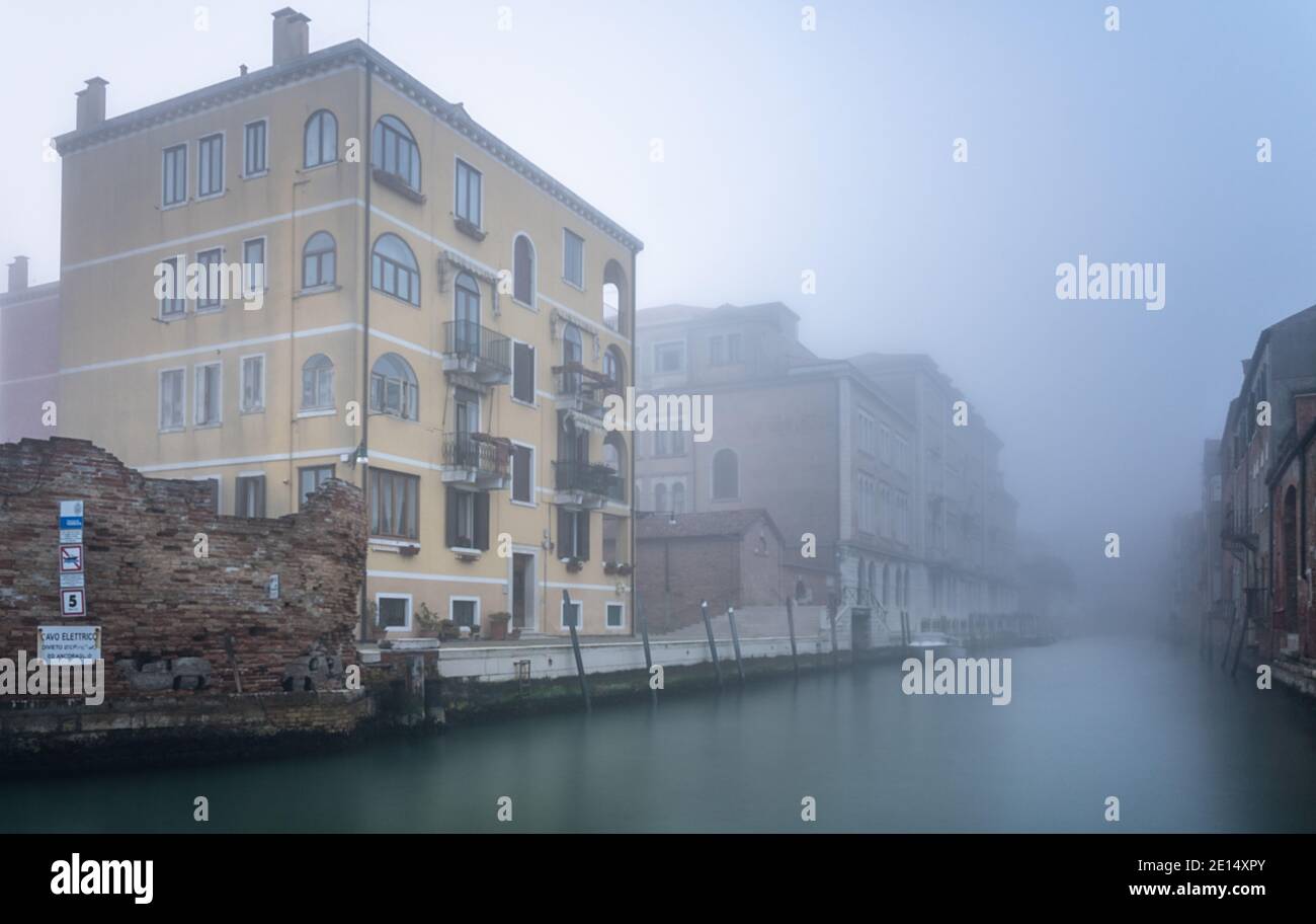Fog In Venice Stock Photo
