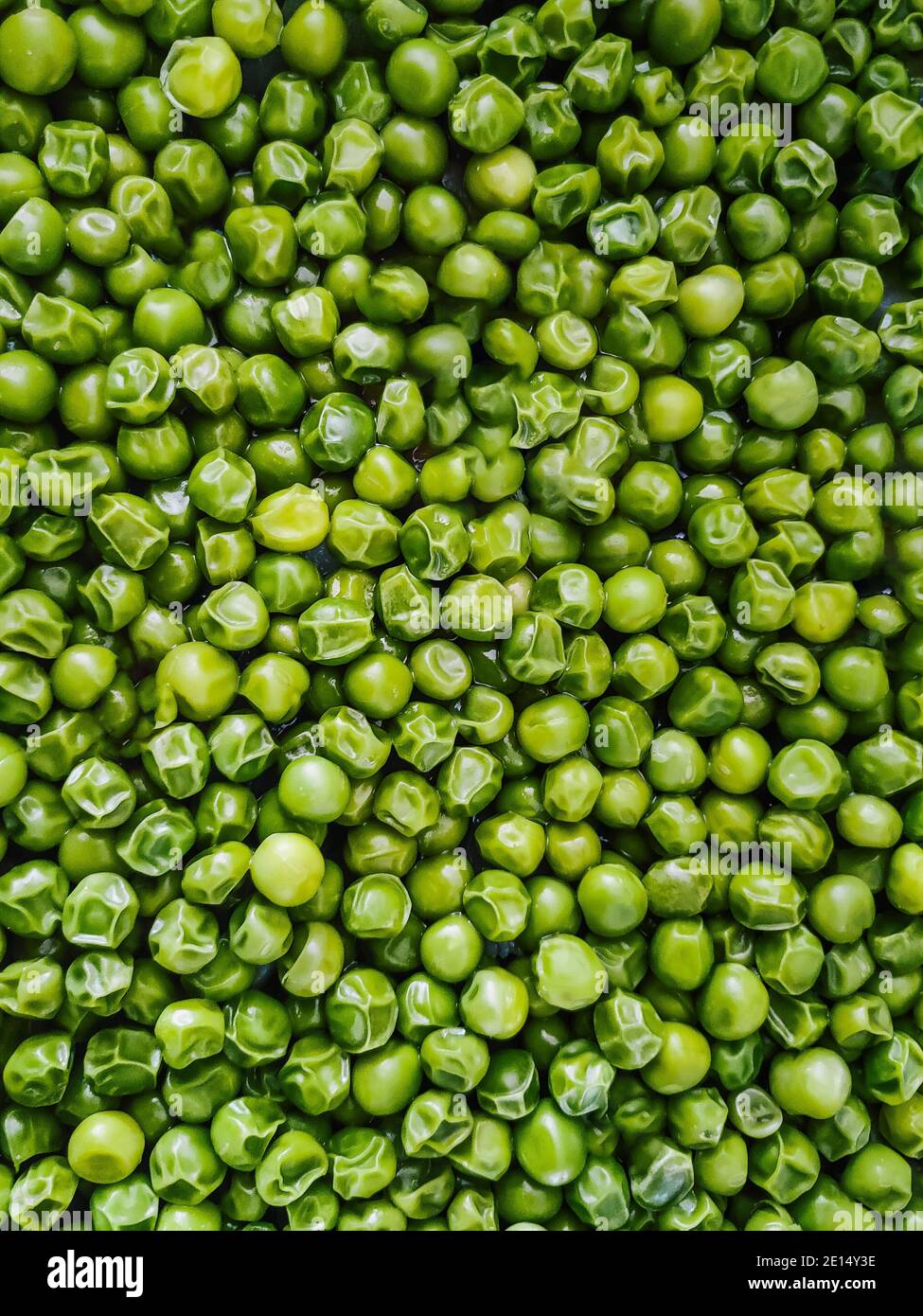 Green peas background. Green pea texture top view copy space. Beautiful