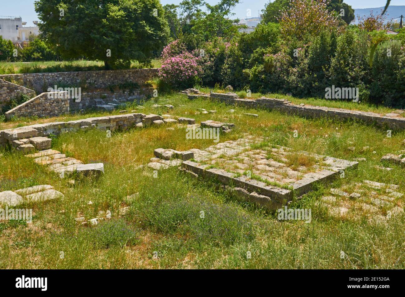 KOS ISLAND, GREECE MAY 02, 2018 Asklepieion on the Greek island of