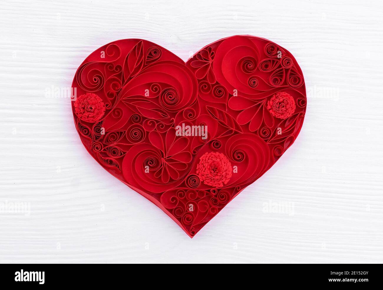 Quilling Heart Mom Valentine's Day Card