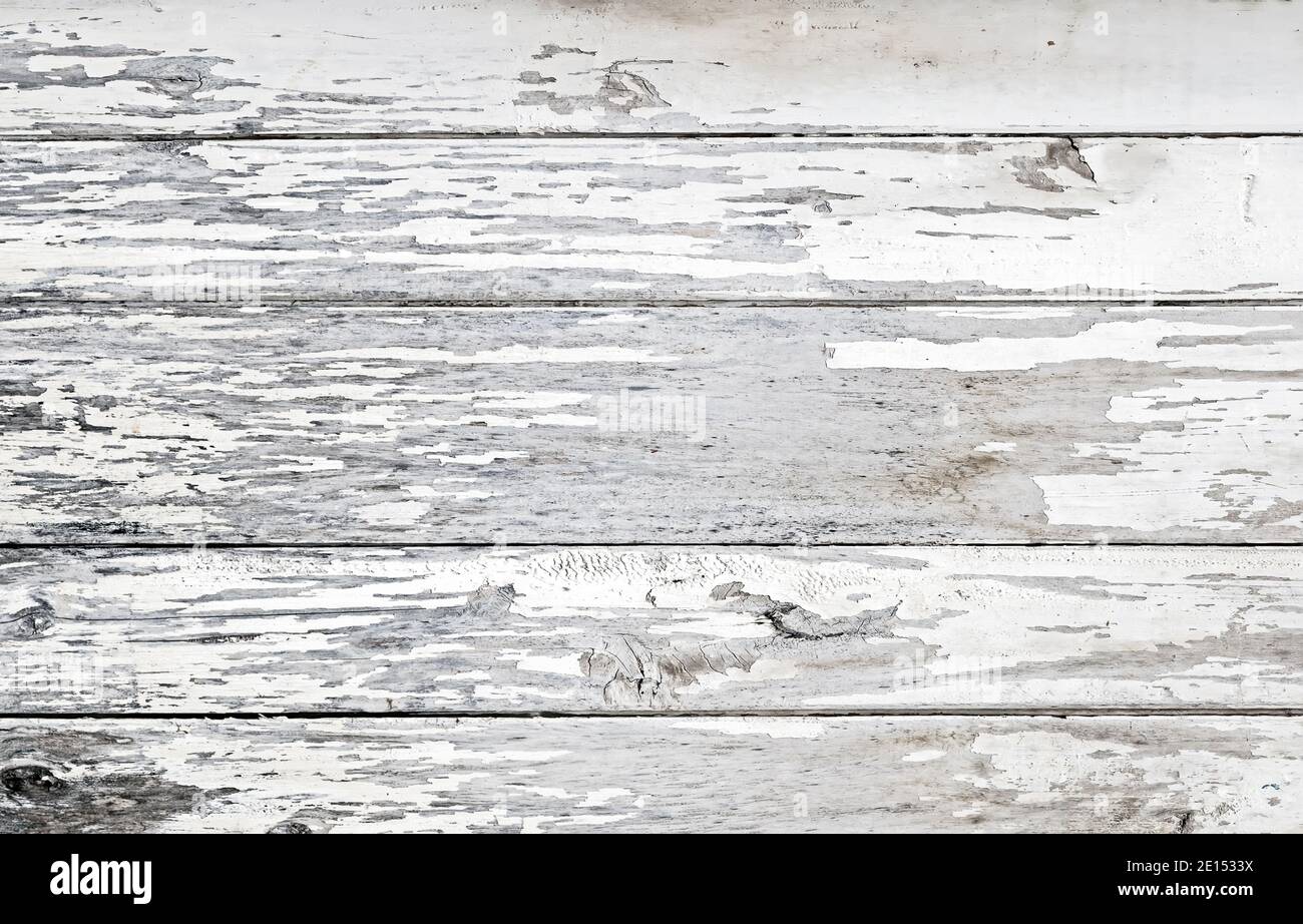 Wooden abstract white background washed wood natural, top view plank panel Stock Photo