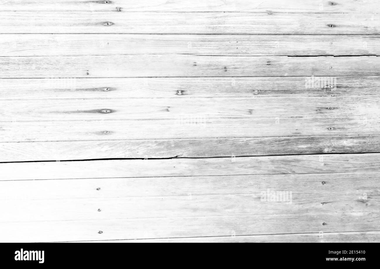 Wood washed White painted wooden wall texture and background Stock Photo