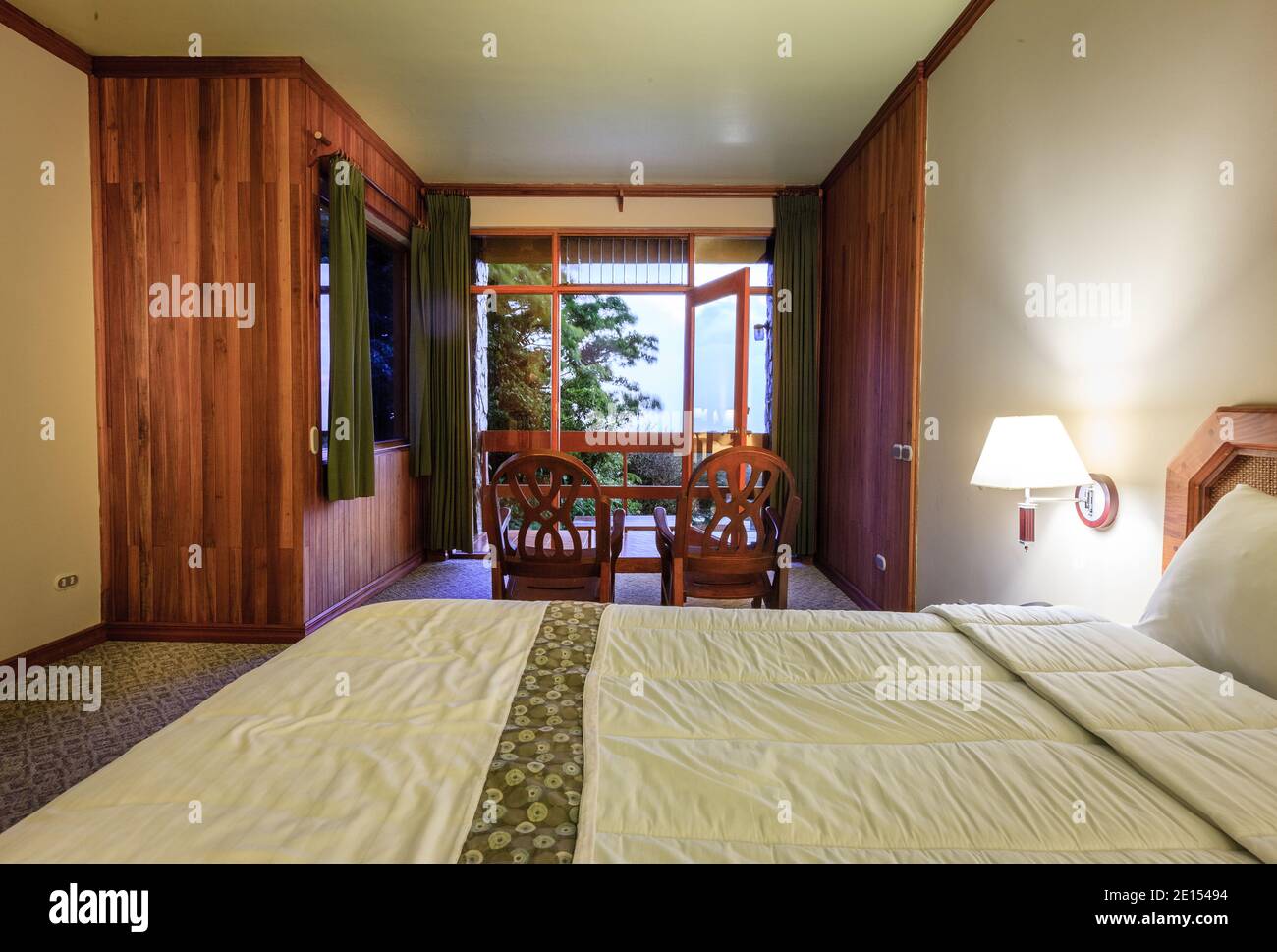 Hotel room interior at a resort in Costa Rica Stock Photo