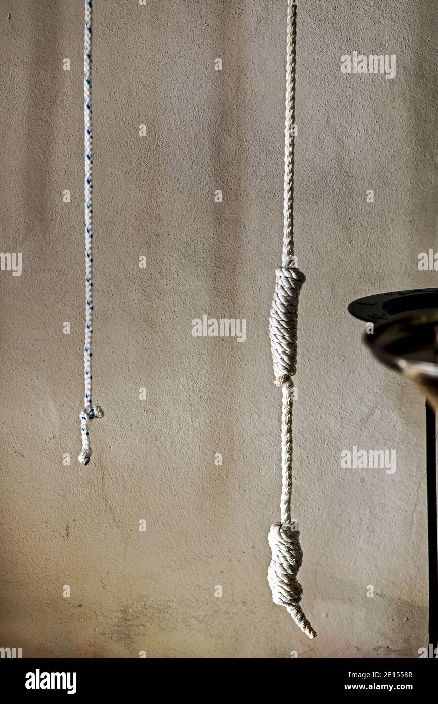 Cathedral bell inside rope hi-res stock photography and images - Alamy