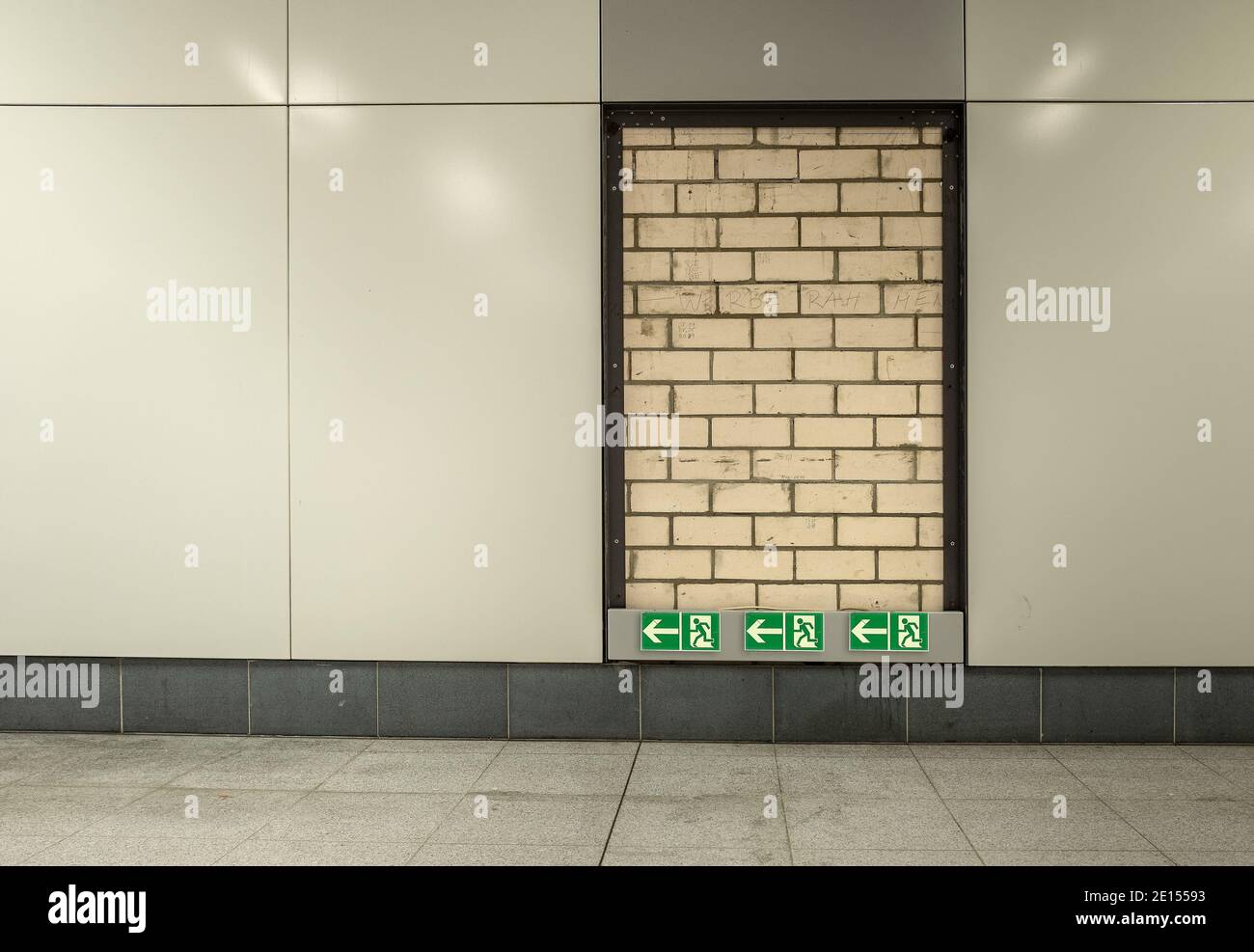 Locked Emergency Exit Stock Photo Alamy