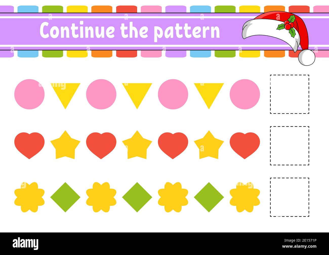 Continue the pattern. Education developing worksheet. Game for kids ...