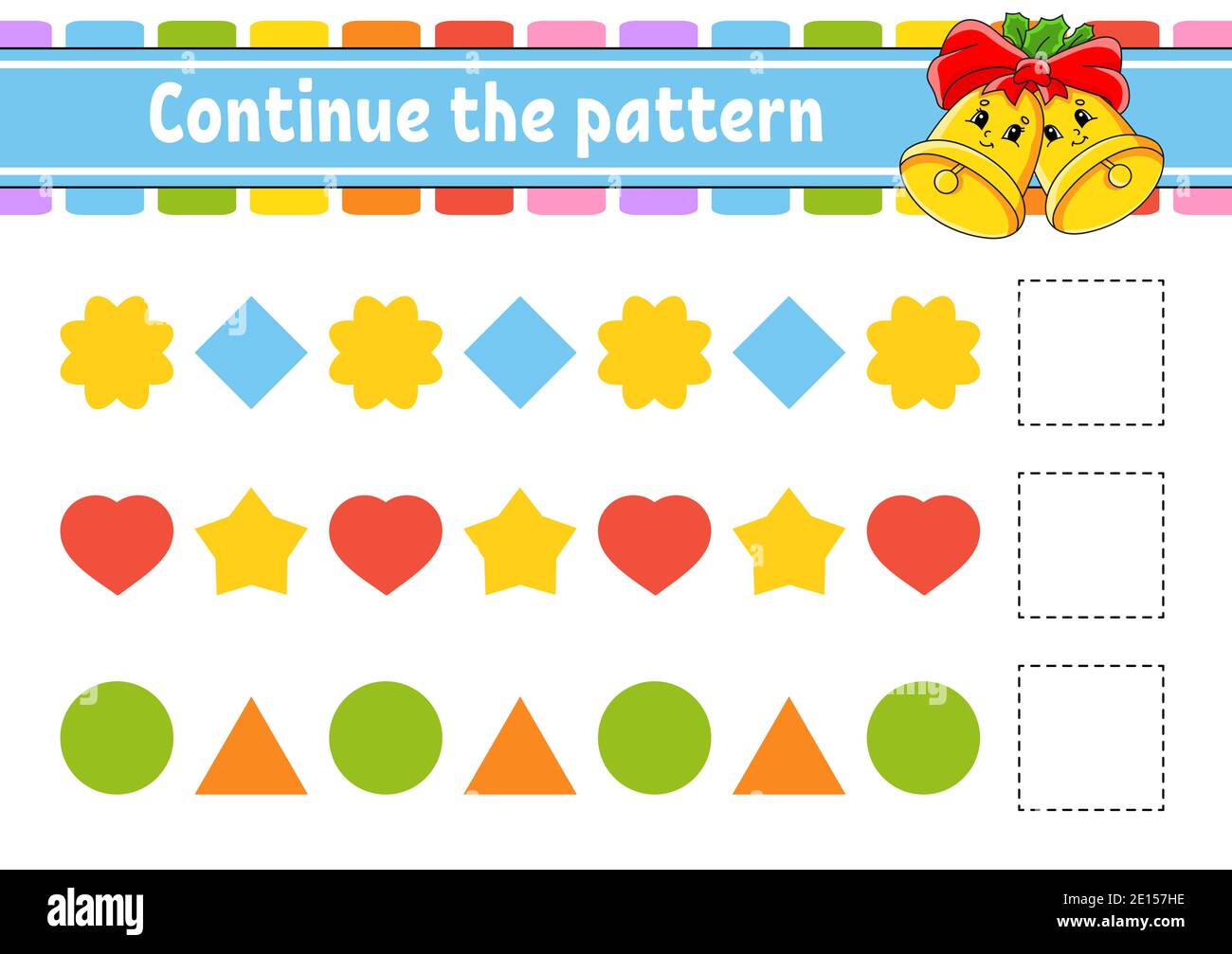 Continue the pattern. Education developing worksheet. Game for kids ...