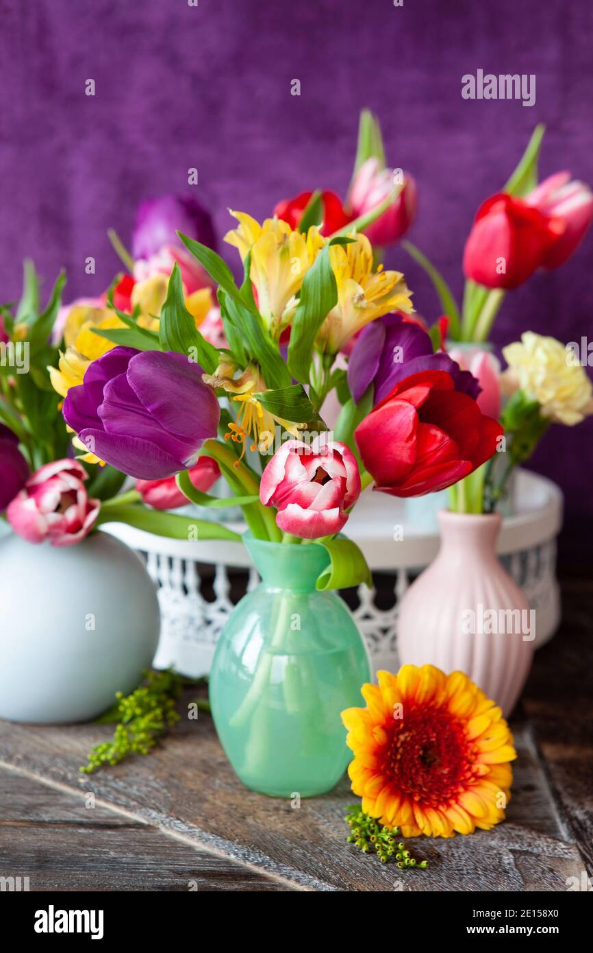 Colorful Spring Flowers Stock Photo - Alamy