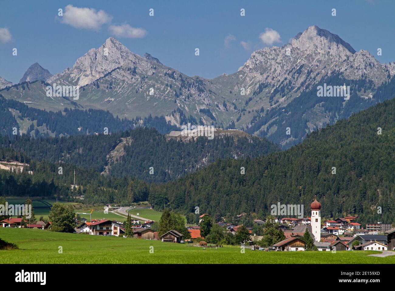 The Village Heiterwang Lies At The Beginning Of The Valley Zwischentoren Idyllic In Front Of The ...