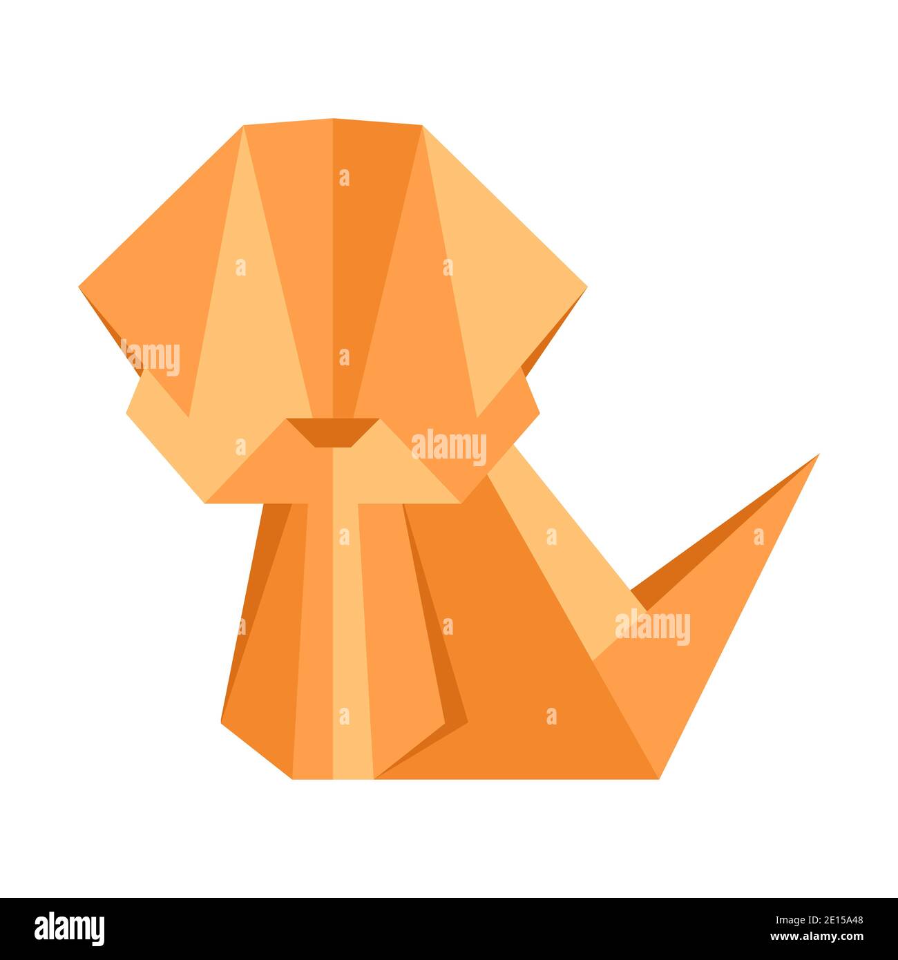 Illustration of origami dog Stock Vector Image & Art Alamy