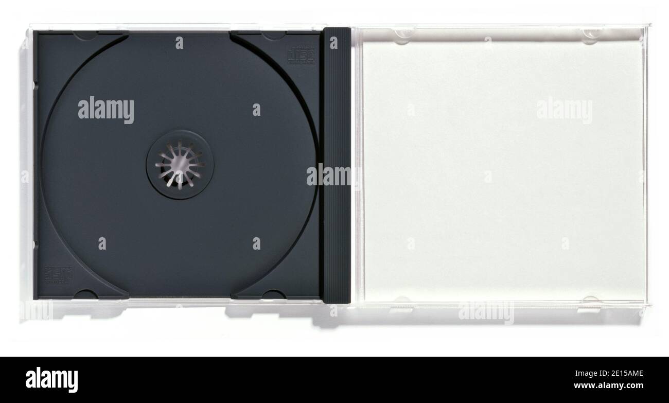 Empty Compact Disc Jewel Case photographed on a white background Stock Photo Alamy