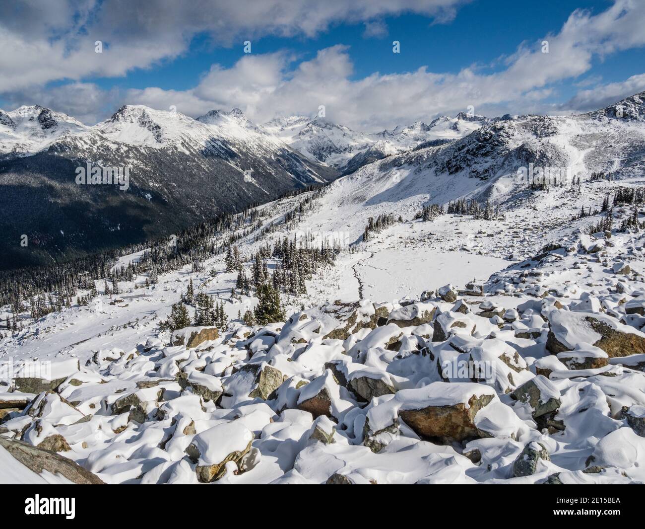 Whistler backcomb ski resort hi-res stock photography and images - Alamy