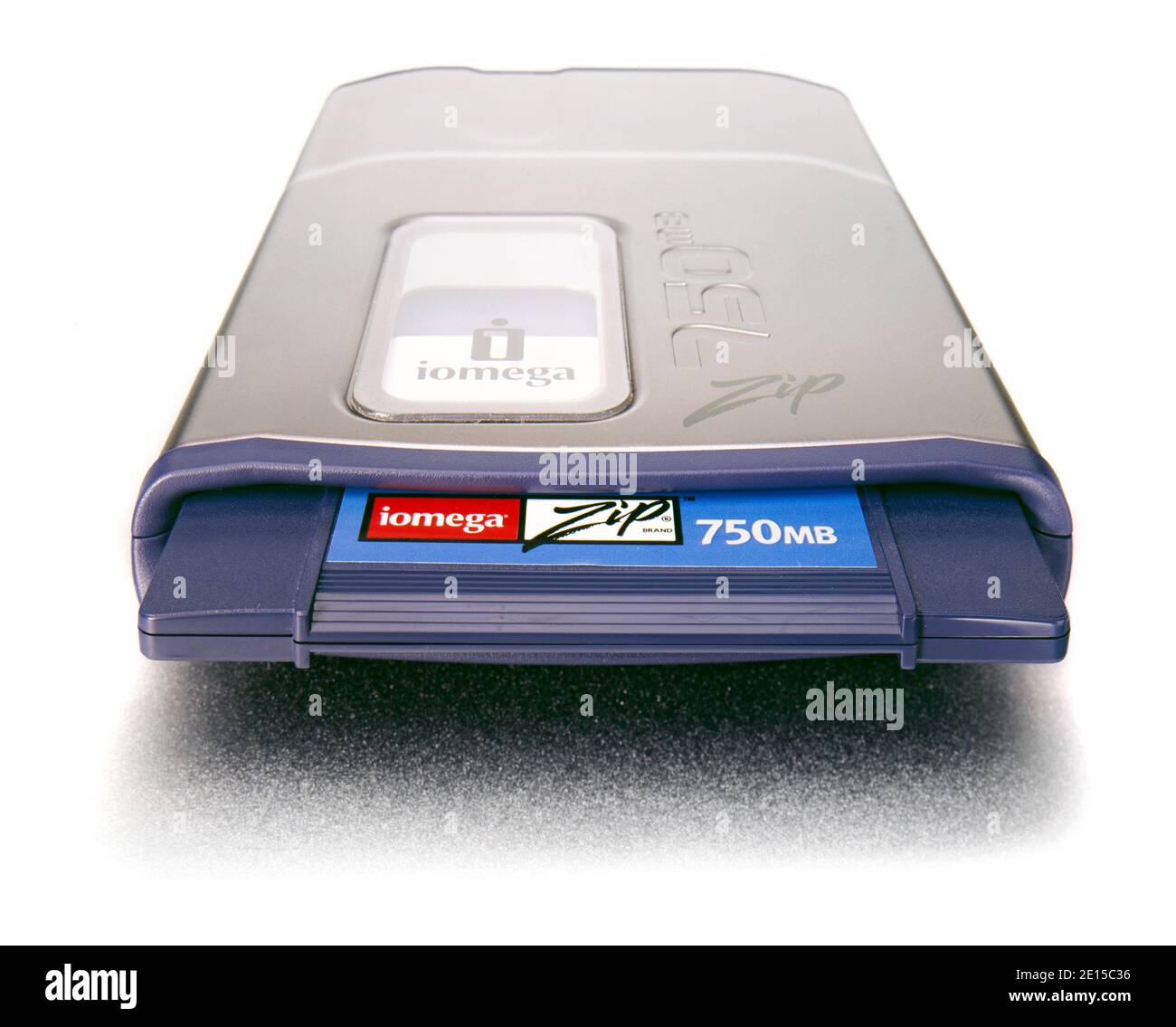 iomega zip disk drive photographed on a white background Stock Photo