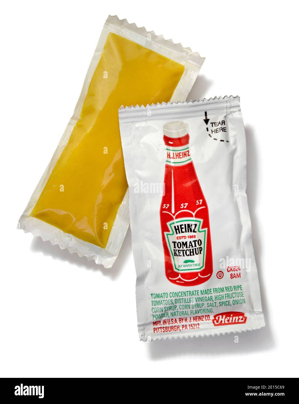Heinz tomato ketchup packet Cut Out Stock Images & Pictures Alamy