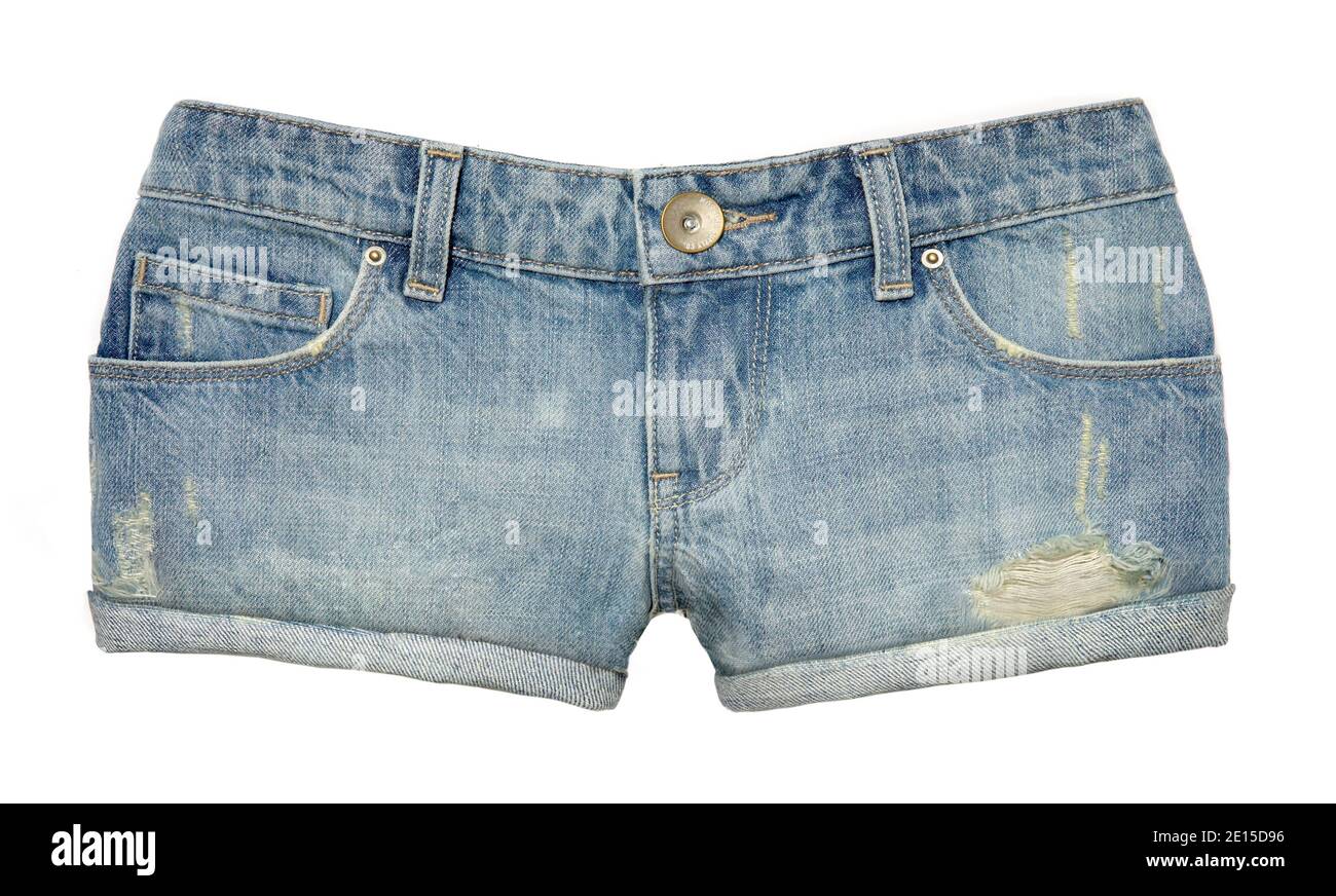 Denim short shorts hi-res stock photography and images - Alamy