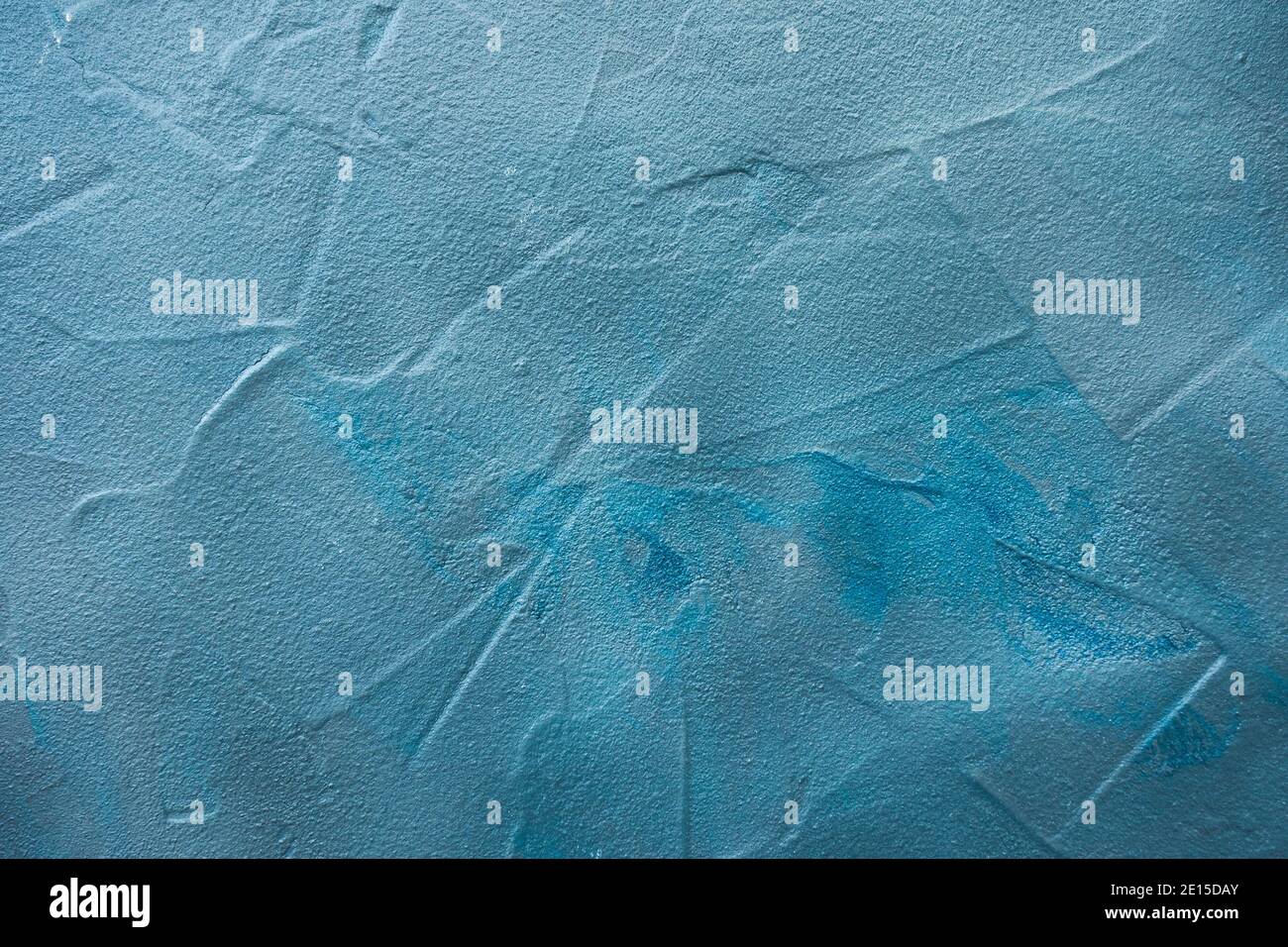 Blue and cyan rough concrete texture background Stock Photo