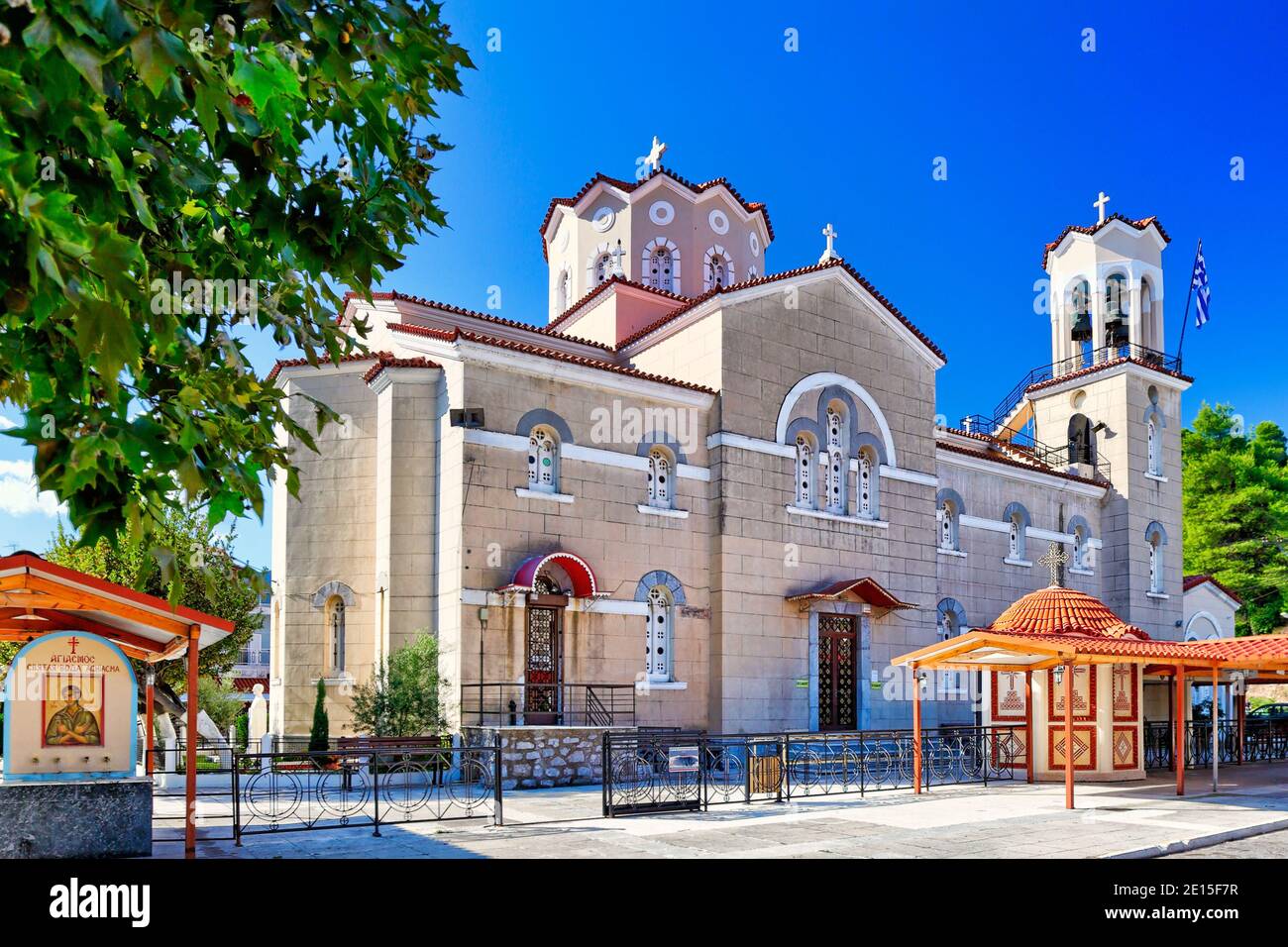 Agios Ioannis Rosos at Prokopi in Evia island, Greece Stock Photo - Alamy