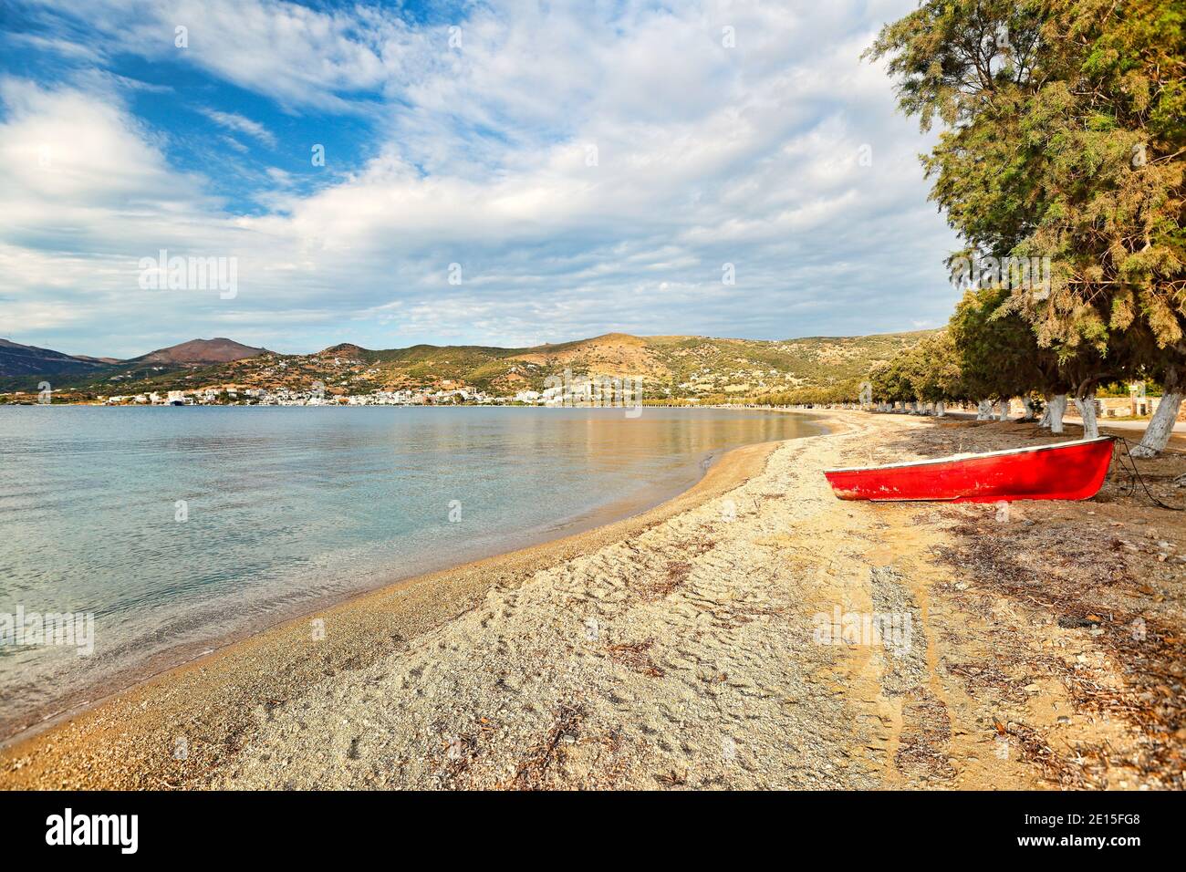 The beach of Marmari in Evia, Greece Stock Photo