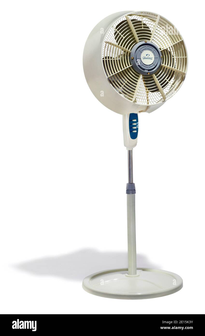 Windchaser pedestal fan photographed on a white background Stock Photo -  Alamy