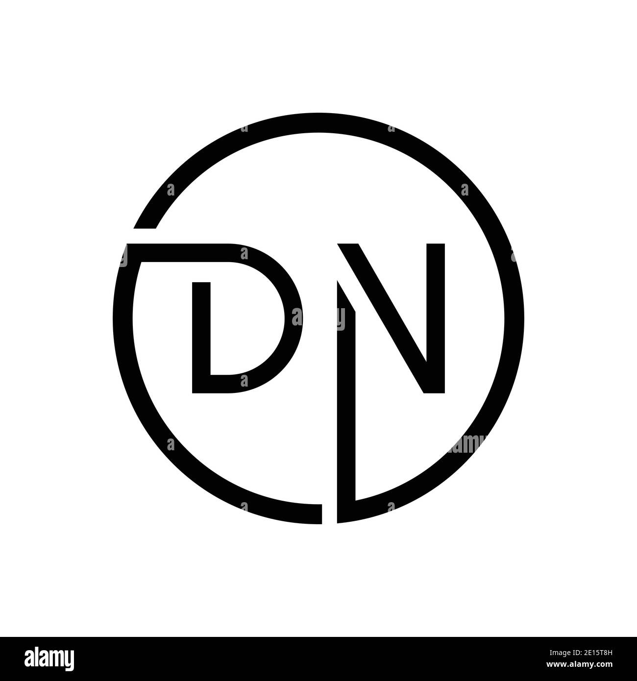 Creative Minimalist Letter DN Logo Design , Minimal DN Monogram Stock  Vector | Adobe Stock