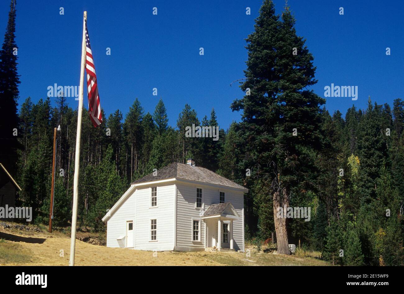 Fremont Powerhouse residence, Fremont Historic District, Umatilla National Forest, Oregon Stock Photo