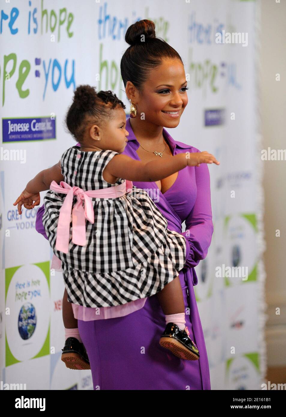 Christina Milian and her daughter Violet attend the Silver Rose Awards