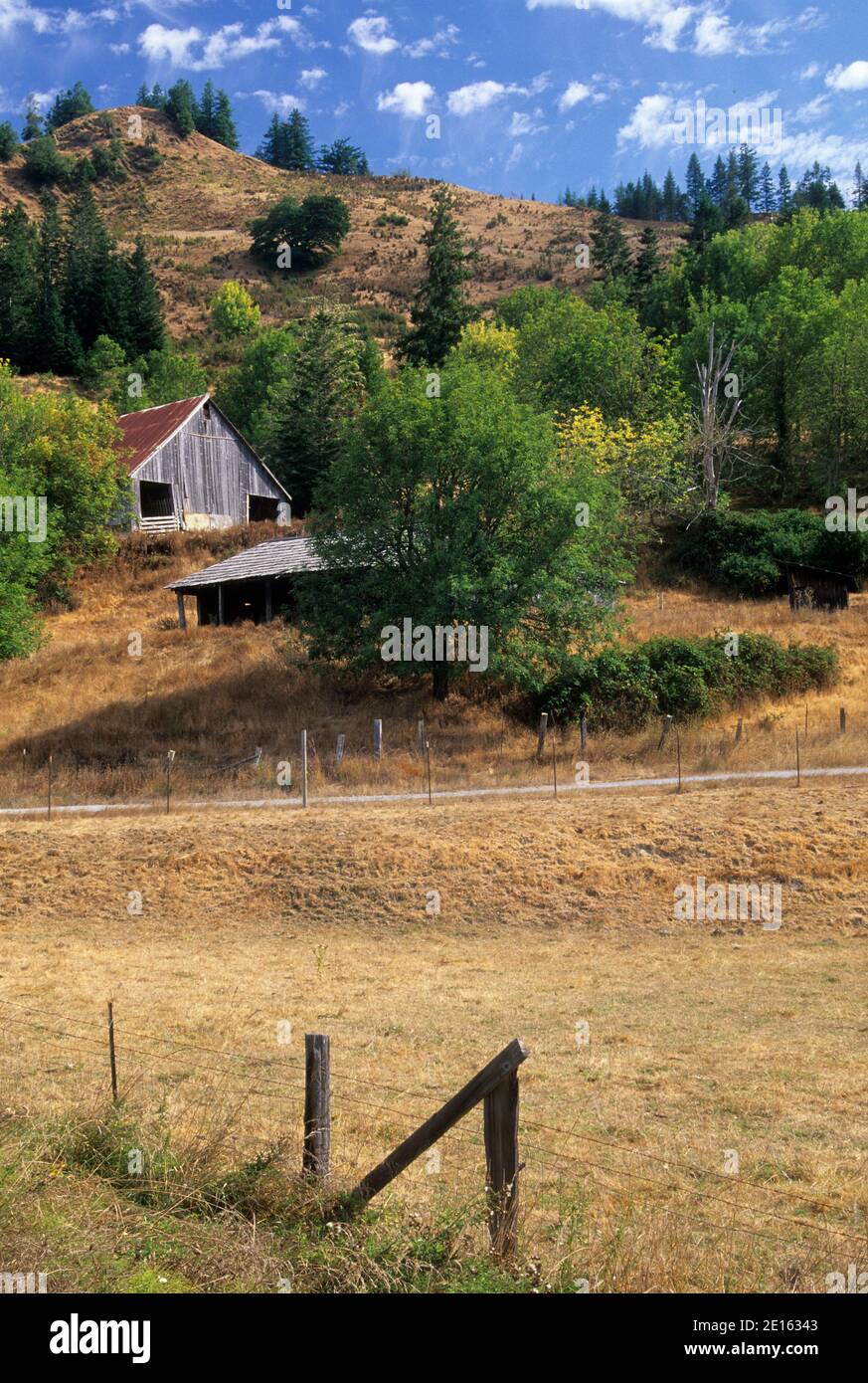 Ranch barn north of Powers, RogueCoquille National Scenic Byway