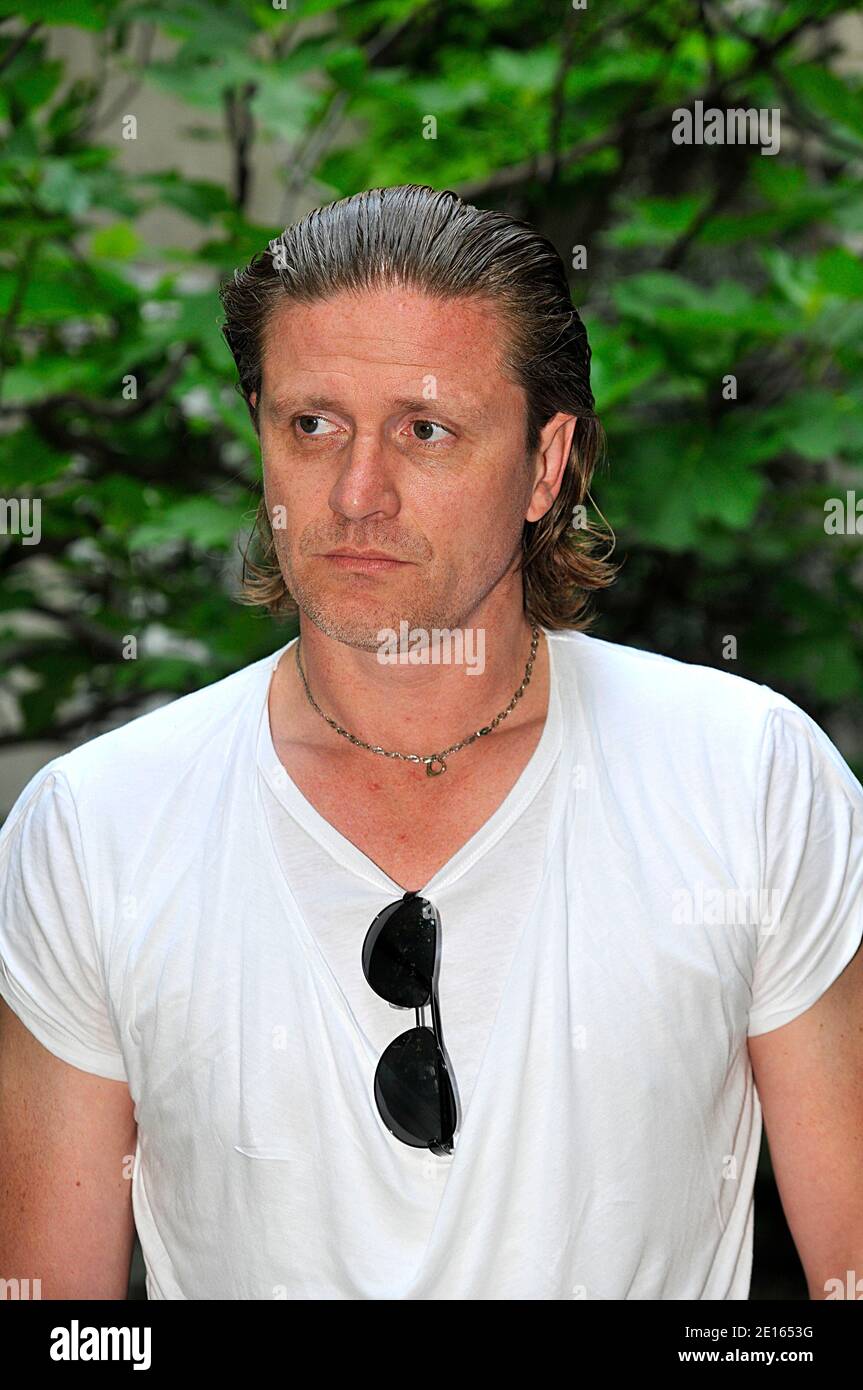 EXCLUSIVE Former soccer player Emmanuel Petit poses for our