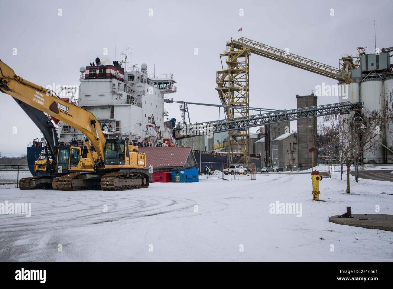 Port of Goderich, Ontario, Canada. Stock Photo