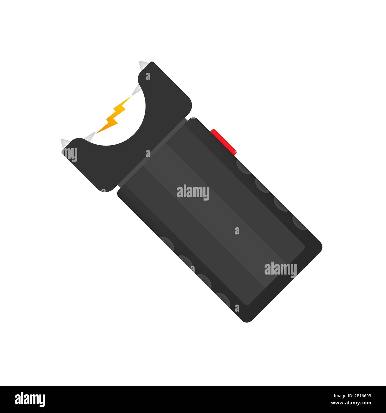 Cartoon stun gun. Protection symbol. Vector stock illustration Stock