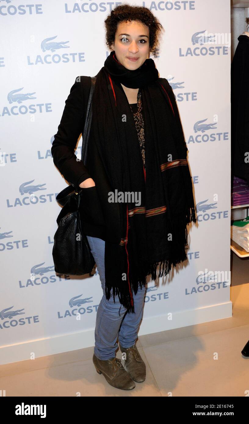 Camelia Jordana attending the launch party of the Lacoste flagship on