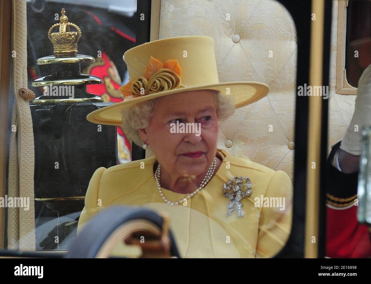 Britain's Queen Elizabeth II and Prince Philip, Duke of Edinburgh leave