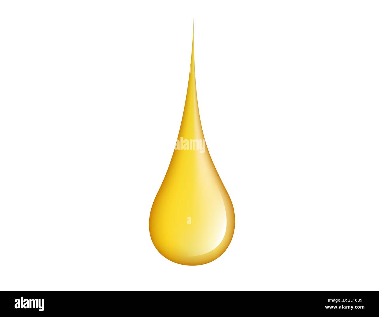 Oil Drop on White Background Stock Illustration - Illustration of