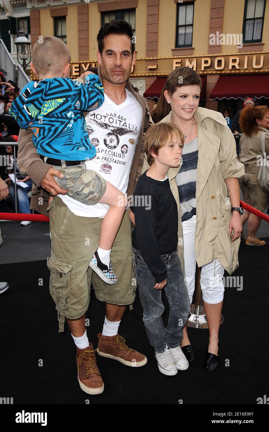 Natalie Maines and Adrian Pasdar attend the world premiere of Disney's(01)