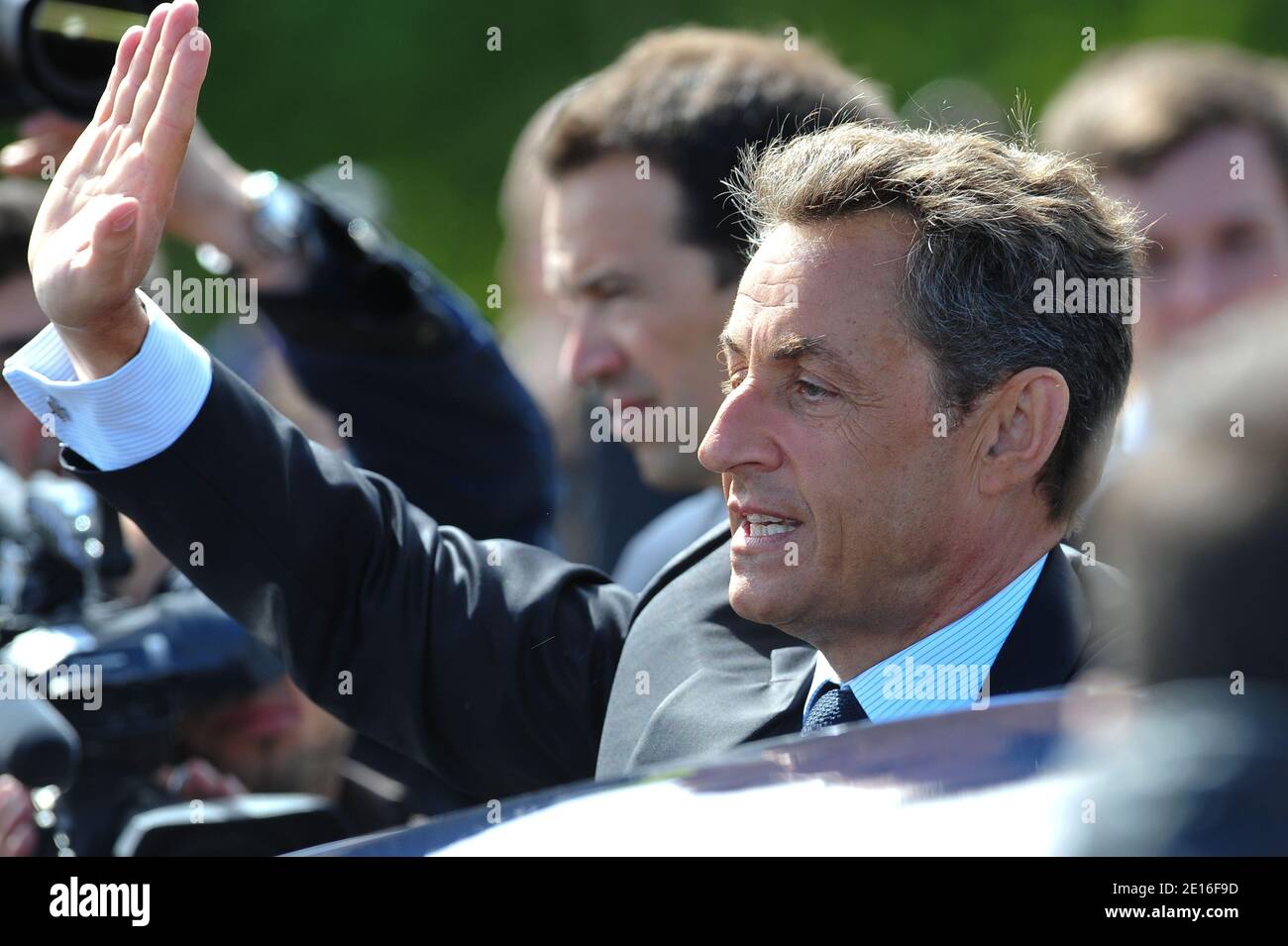 French President Nicolas Sarkozy Attends A Ceremony Marking The 66th ...