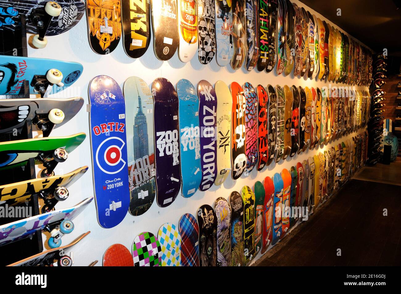 Opening of new Quiksilver surf shop in Paris France on may 10