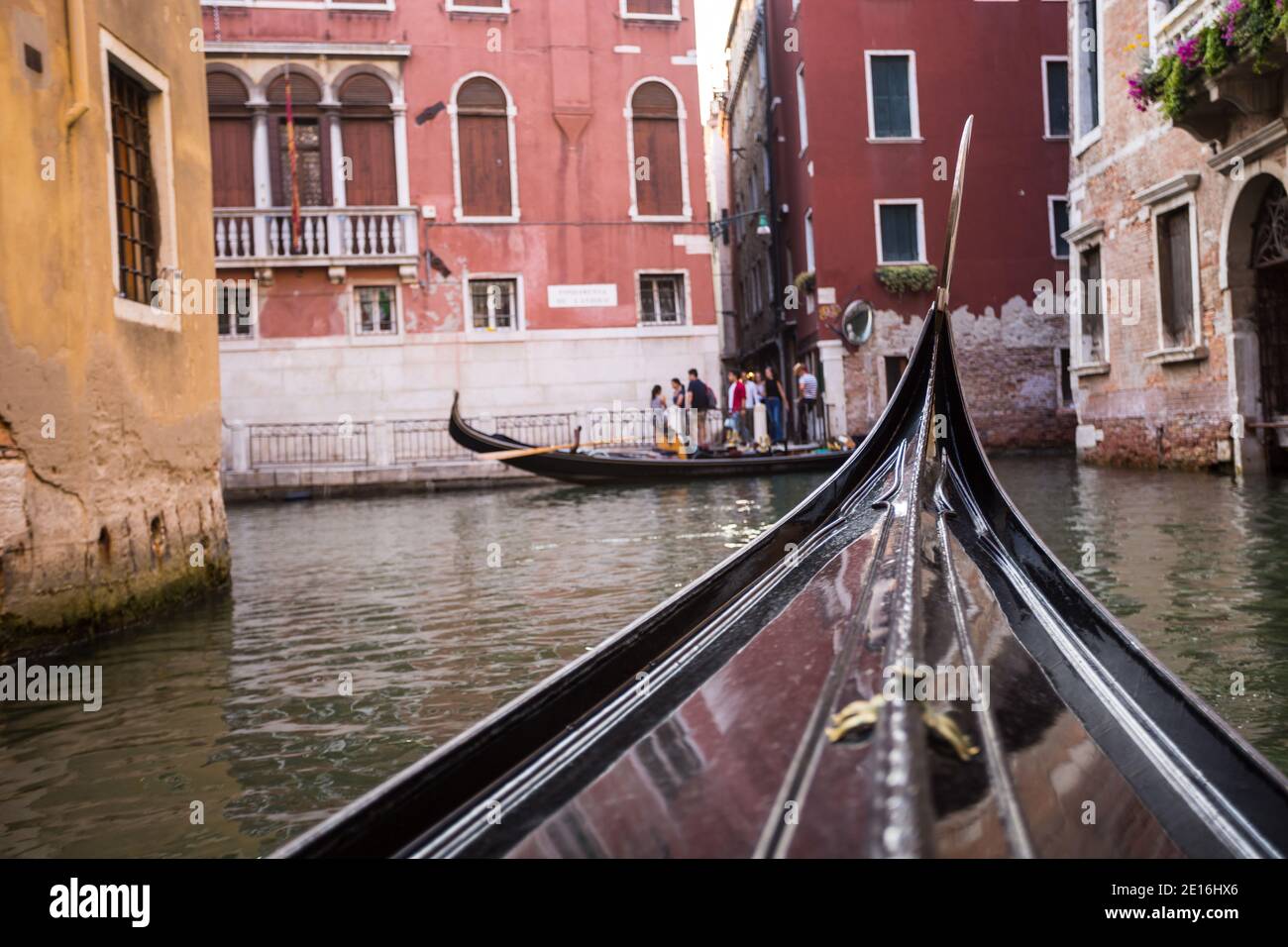 Venice with Grand canal, Italy from a Gondola Stock Photo - Alamy