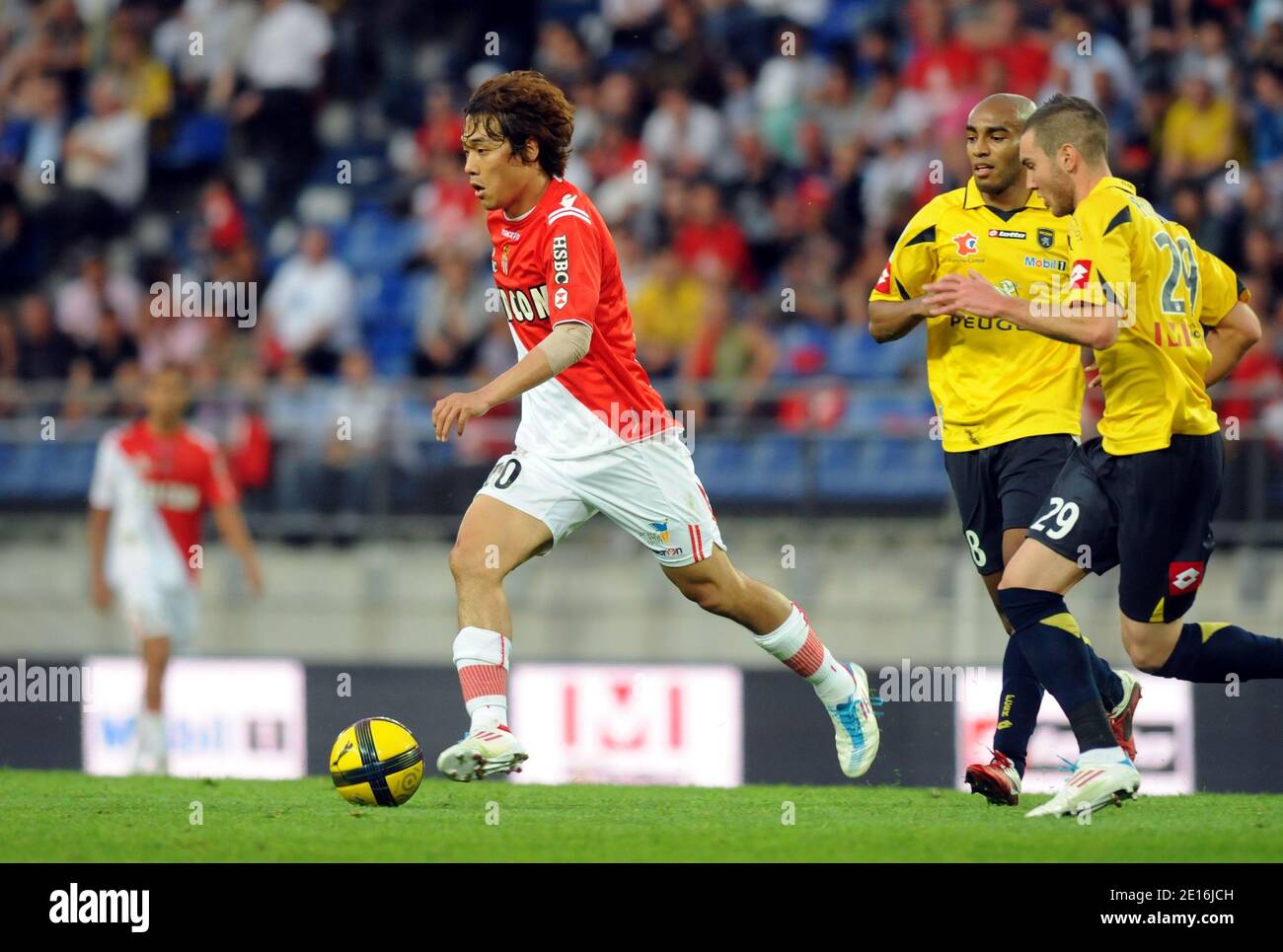 AS Monaco's player Chu Young Park during the French First League match, FC Sochaux vs AS Monaco at Bonal stadium in Sochaux, France on May 11, 2011. Sochaux won 3-0 . Photo by Damien Gautier/ABACAPRESS.COM Stock Photo