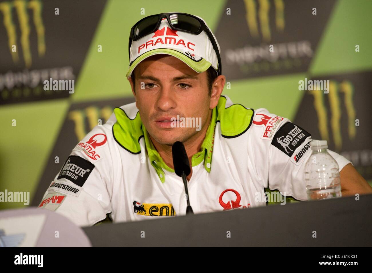 France's MotoGP rider Randy De Puniet from Ducati Pramac during the ...
