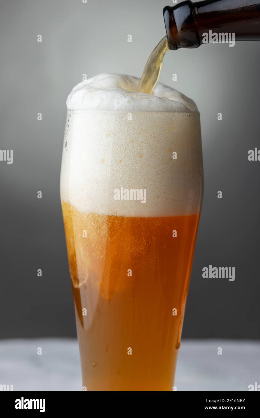 Pouring Beer Stock Photo