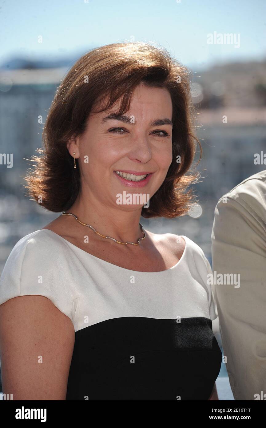 French author and widow of actor Yves Montand, Carole Amiel poses for ...