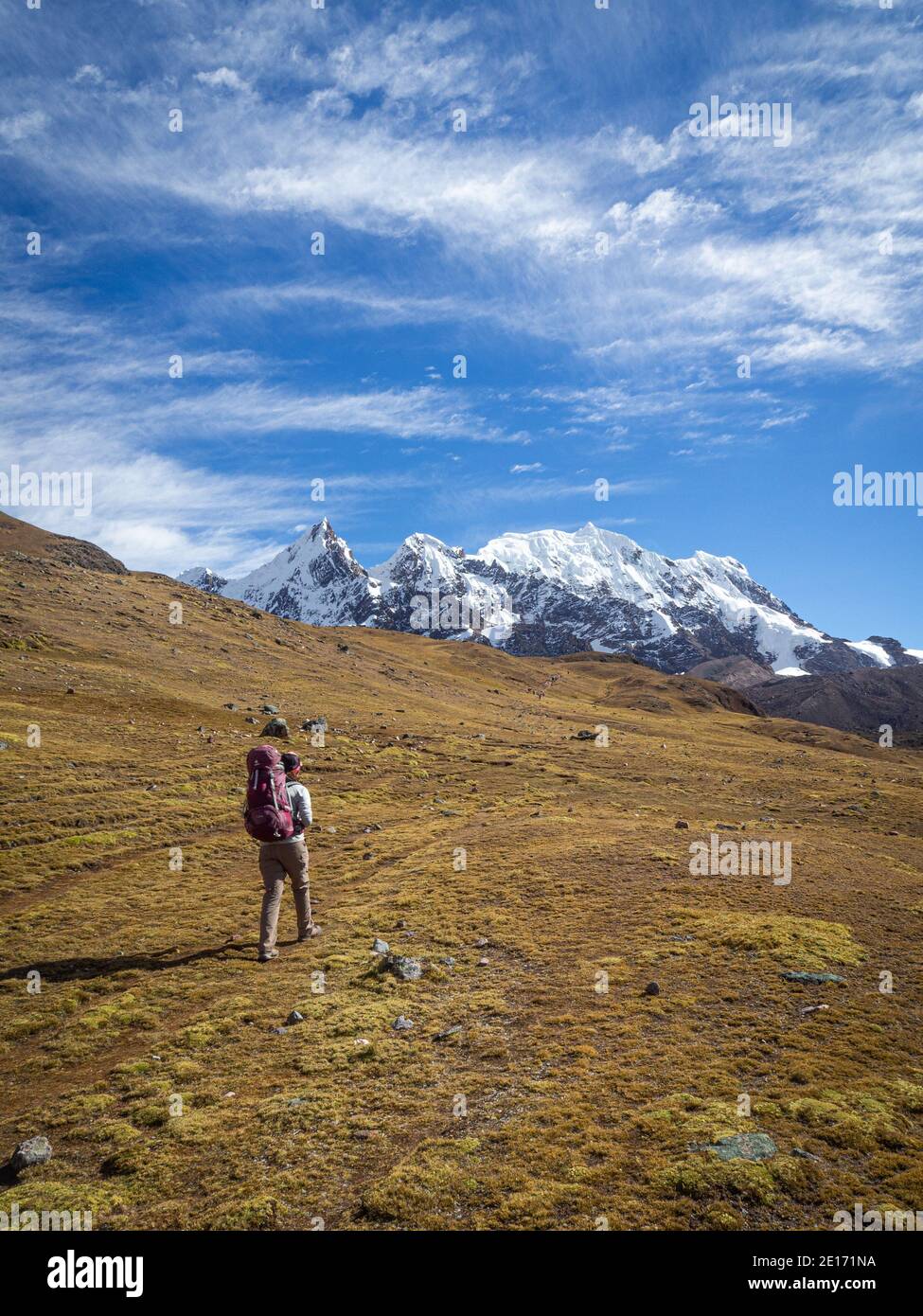 Travelling & Trekking in Peru Stock Photo