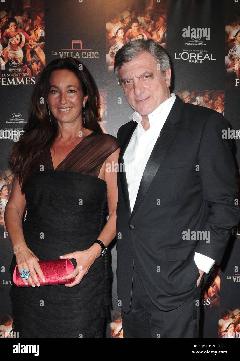 Sidney Toledano, Christian Dior CEO and his wife attending the 'La Source  Des Femmes' party during the 64th Cannes Film Festival at the Villa Chic in  Cannes, France on May 21, 2011.