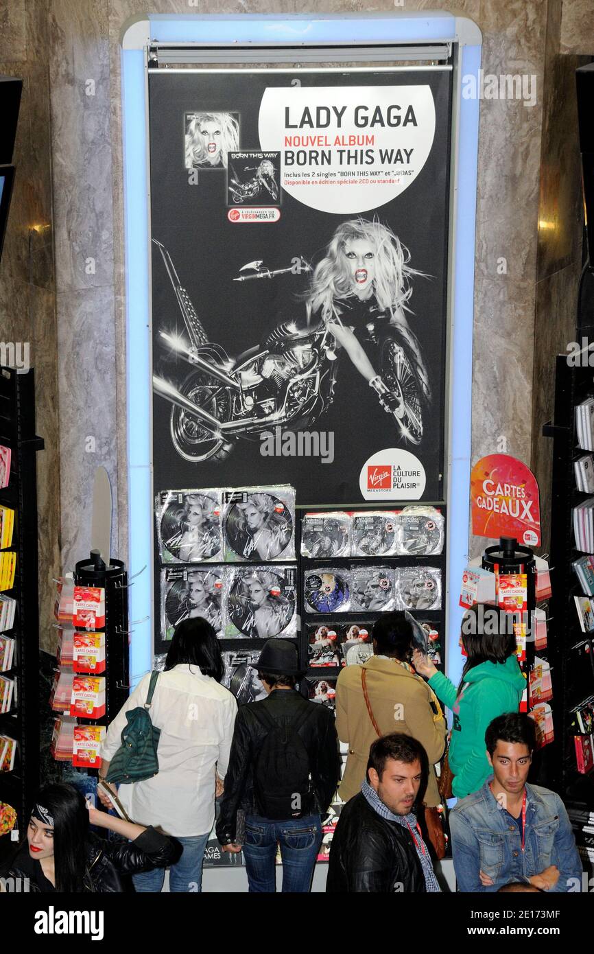 Fans during the launch of the new Lady Gaga album 'Born this way', at